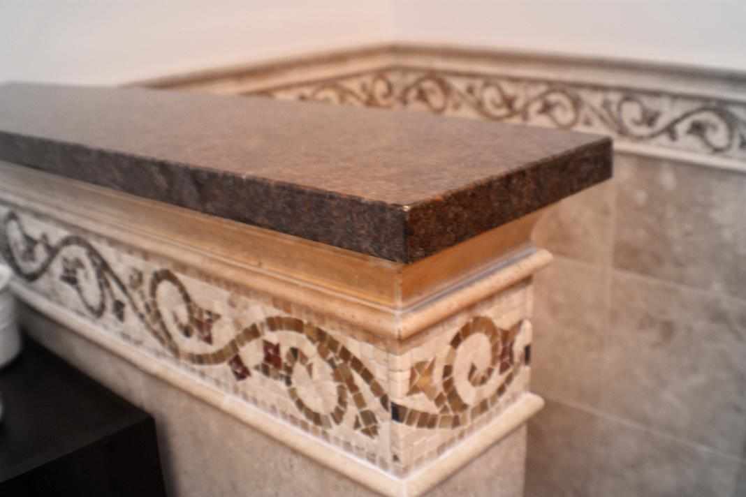 Bathroom Ledge Tile Installation Naperville - JW Construction & Design Studio Services
