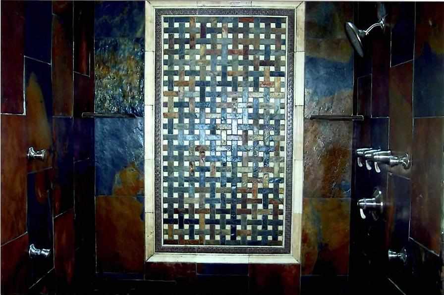 Slate Shower Tile Installation Chicago Area - JW Construction & Design Studio Services