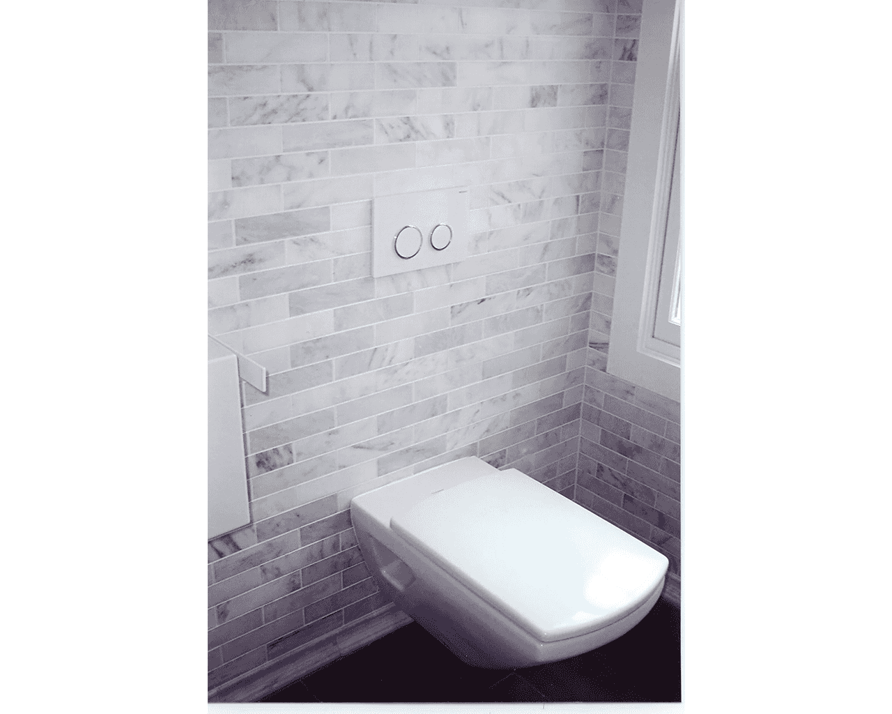 Marble Bathroom Toilet Naperville - JW Construction & Design Studio Services